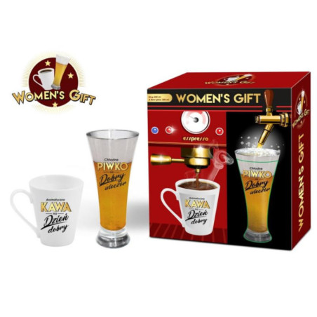 Kubek 300ml +szklanka 300ml Women`s Gift
